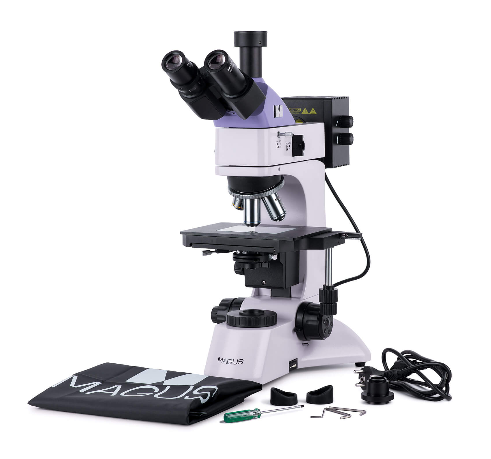 Metalurgický digitálny mikroskop MAGUS Metal D600 obsah balenia